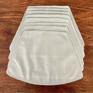 8 Placemats for Round Table Pistachio or Mint Green High Quality Washable